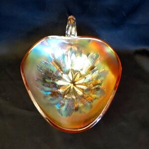 Vintage Marigold Carnival Nappy Dish